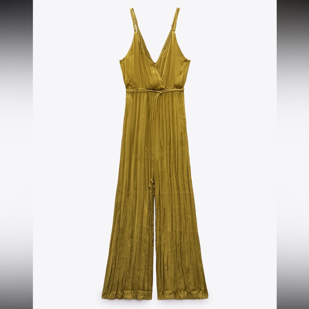 Zara green jumpsuit